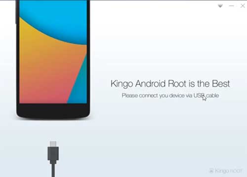 connect android phone kingoroot pc
